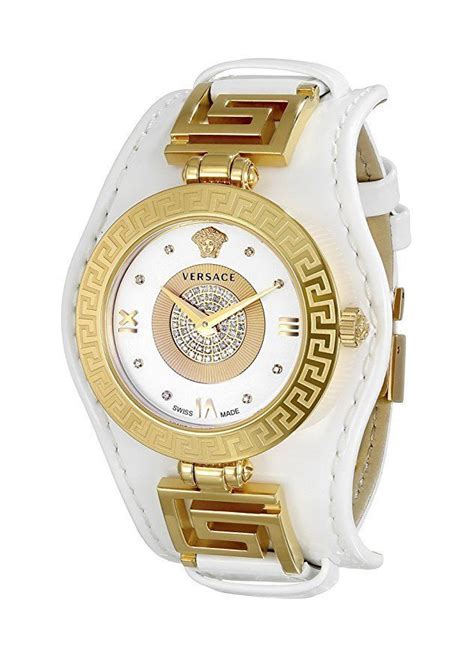 antique versace white gold women's watch|versace watches with diamond.